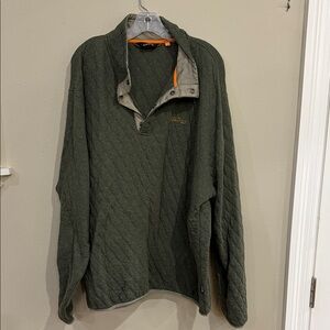Orvis Men's Olive Trout Bum Quilted Shirt Jacket